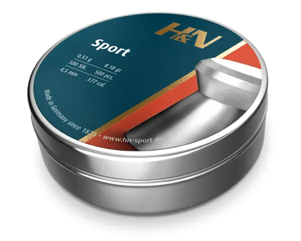 HN Sport .177 Cal, 8.18 Grains, 4.50mm, Wadcutter, 500ct
